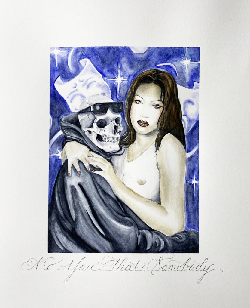 Watercolor painting by Kane Navasard