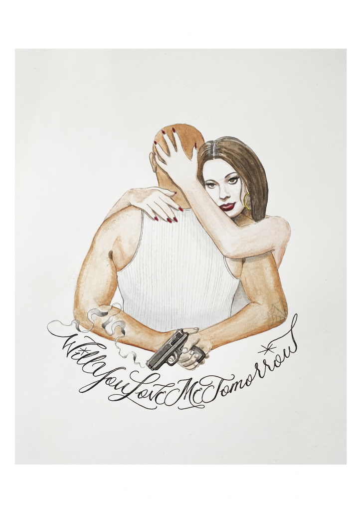 Watercolor painting by Kane Navasard